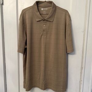 Haggar tan men’s polo